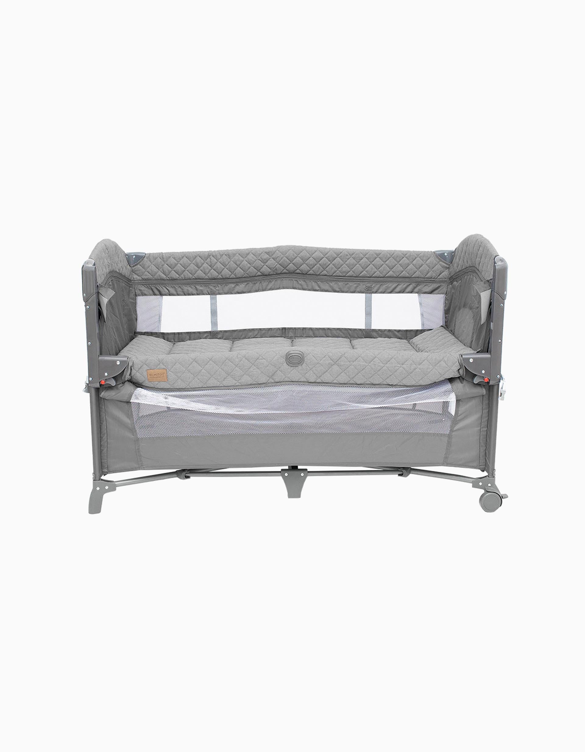 Olmitos Co-Sleep Travel Bed, Grey – ZIPPY - Main Image