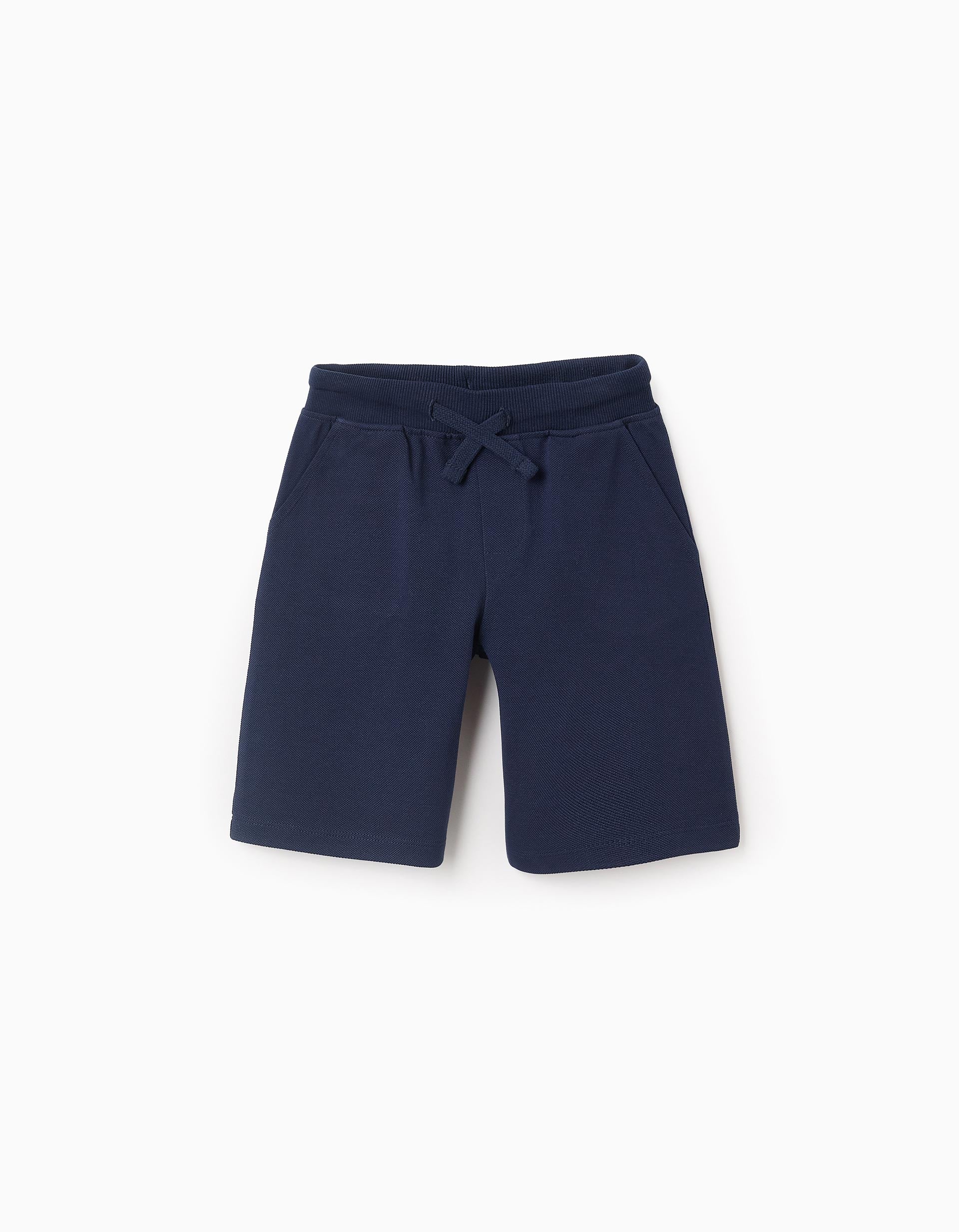 Cotton Piqué Shorts for Boys 'Midi', Dark Blue – ZIPPY