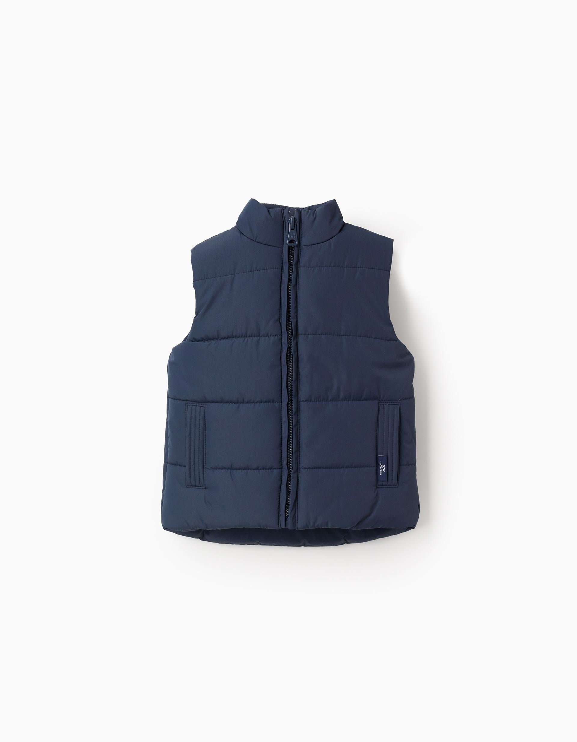 Padded Gilet with Polar Lining for Baby Boys, Dark Blue – ZIPPY