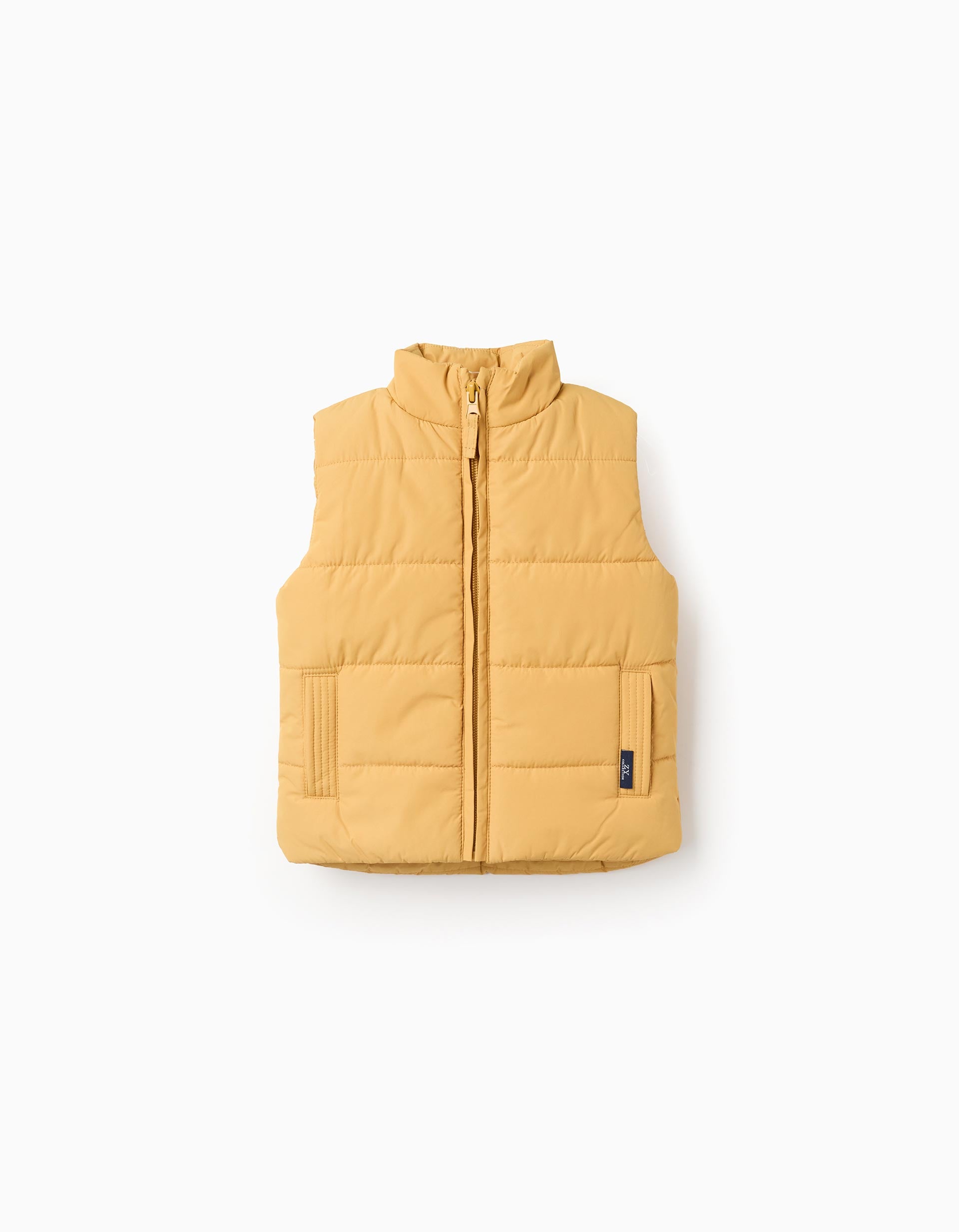 Padded Gilet with Polar Lining for Baby Boys, Yellow – ZIPPY