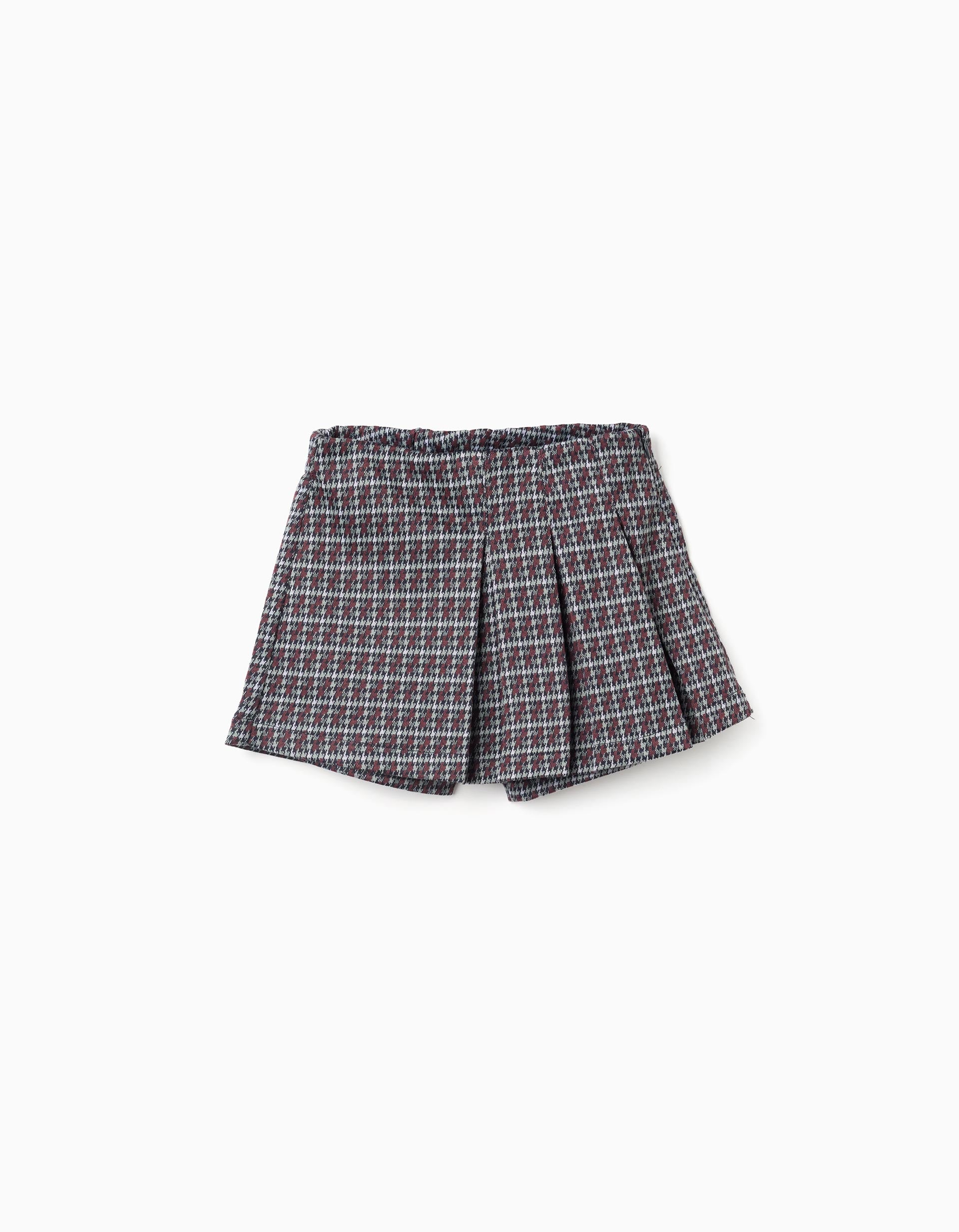 Clothes Jupe Short Pied De Poule Jupe Mini Jupe Maje Pied De Poule