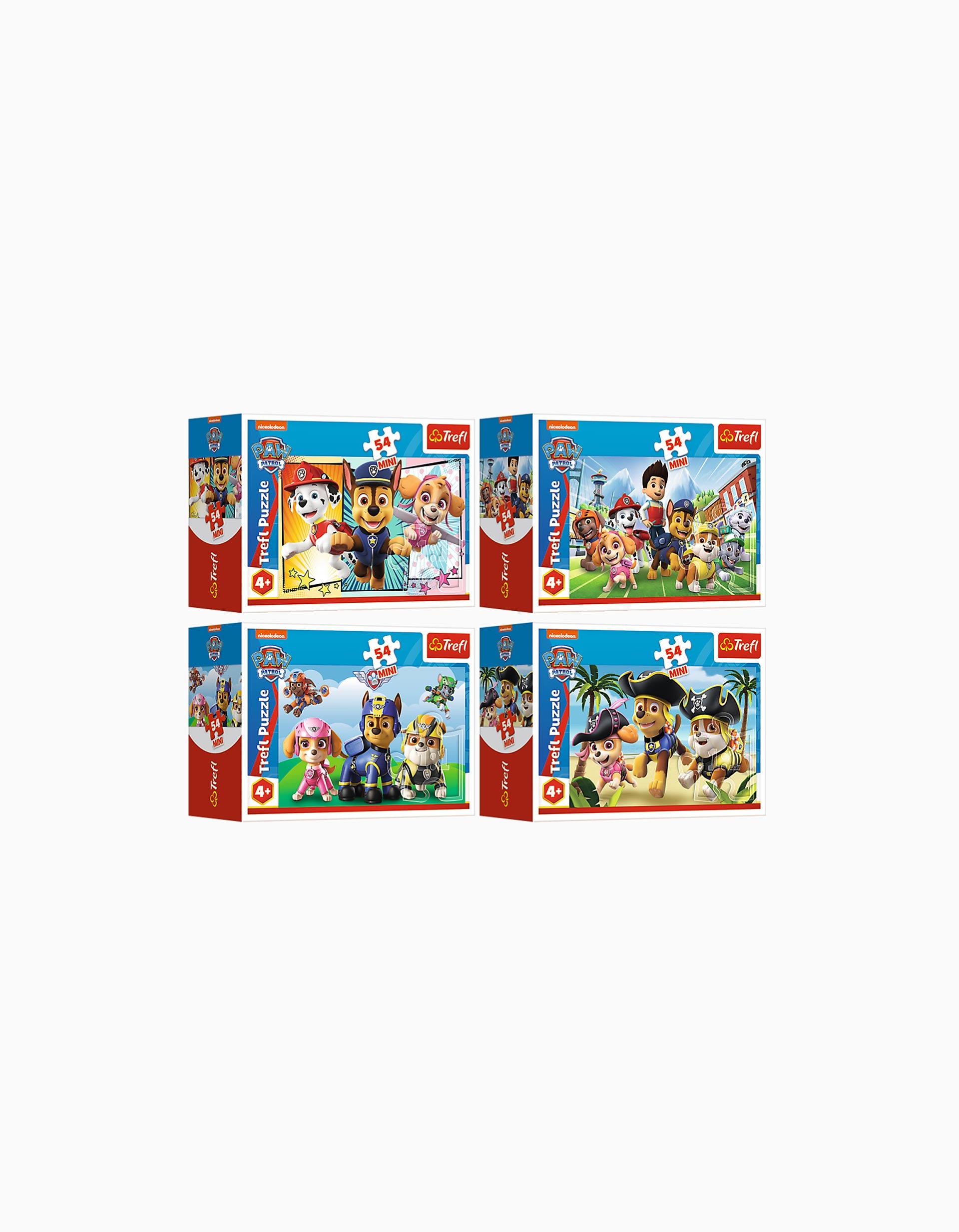 Trefl, Puzzle, PAW Patrol, da 35 a 70 Pezzi, 4 Set, Paw Patrol in Città, per Bambini da 4 Anni : Trefl Trefl, Puzzle, PAW Patrol, da 35 a 70 Pezzi, 4 Set, Paw Patrol in Città, per Bambini da 4 Anni : Trefl