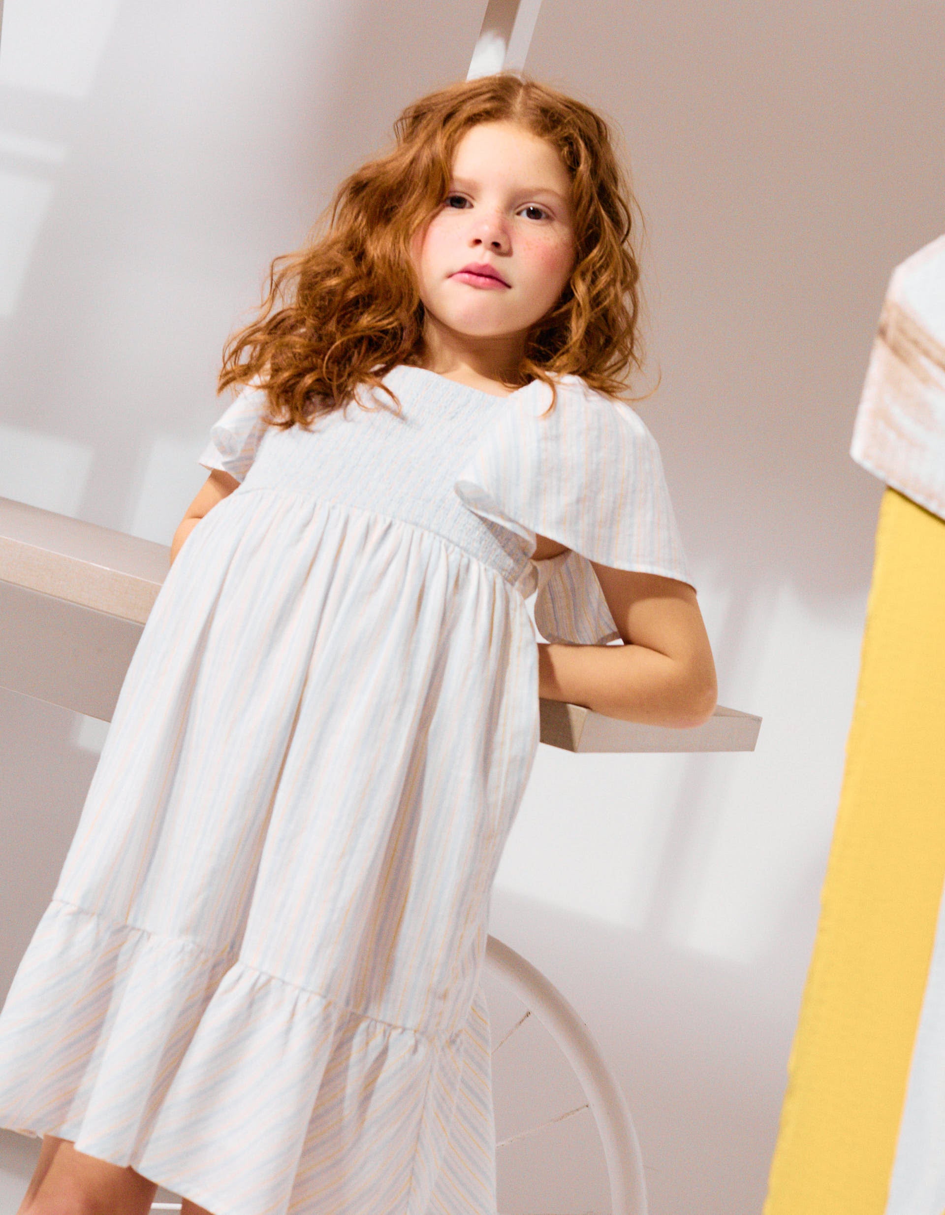 Lauren Ralph Lauren Petite STRIPED STRETCH COTTON RIBBED MIDI DRESS Vestito Casual Stemwhite Lar21c092 M11 Lauren Ralph Lauren Petite STRIPED STRETCH COTTON RIBBED MIDI DRESS Vestito Casual Stemwhite Lar21c092 M11