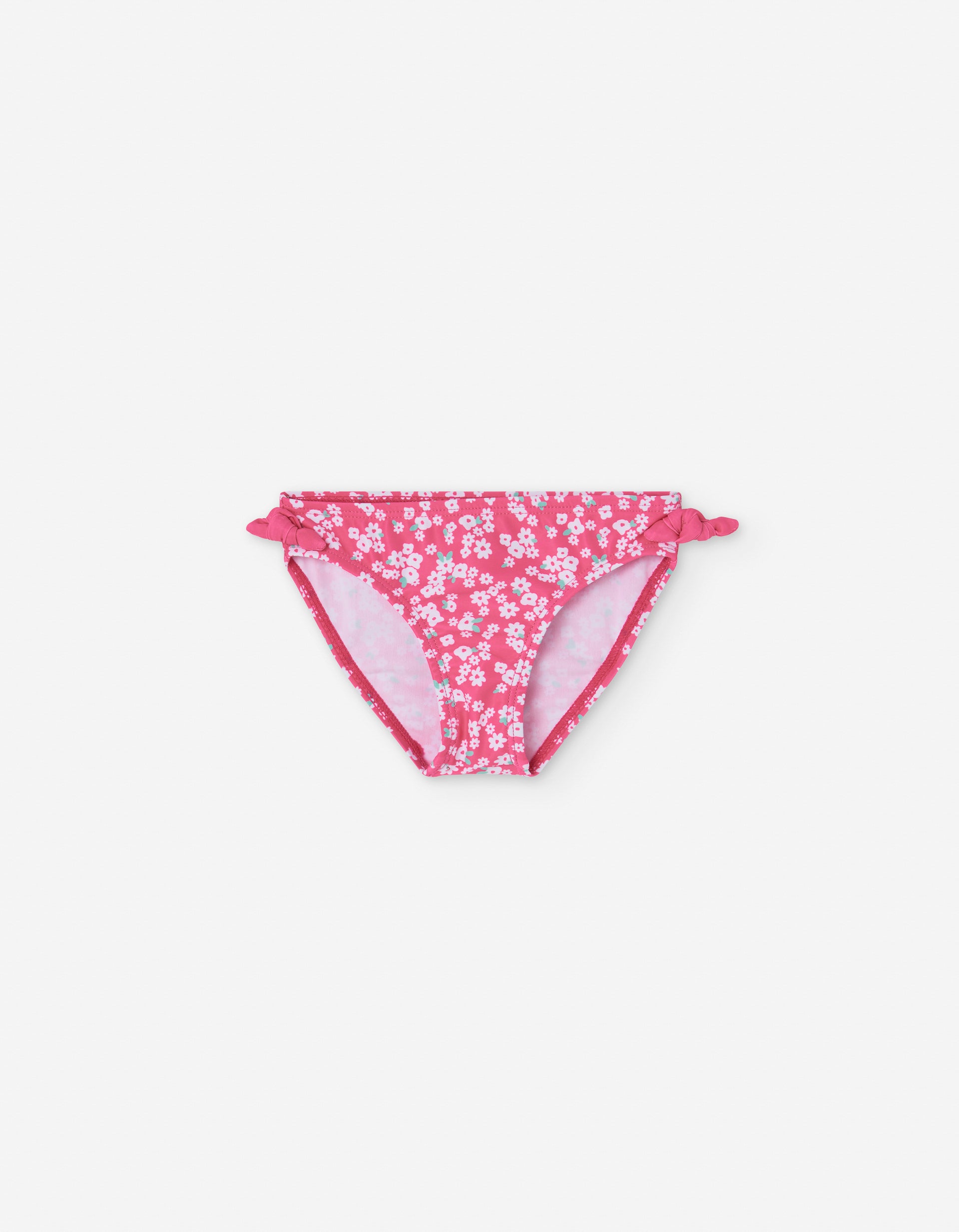 Braguitas de Bikini Motivo Floral con Lazo para Bebé Niña, Rosa