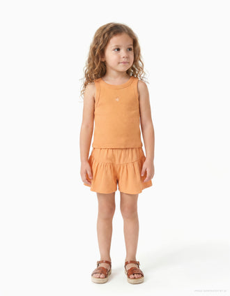 Tank top & cotton paperbag shorts for girl