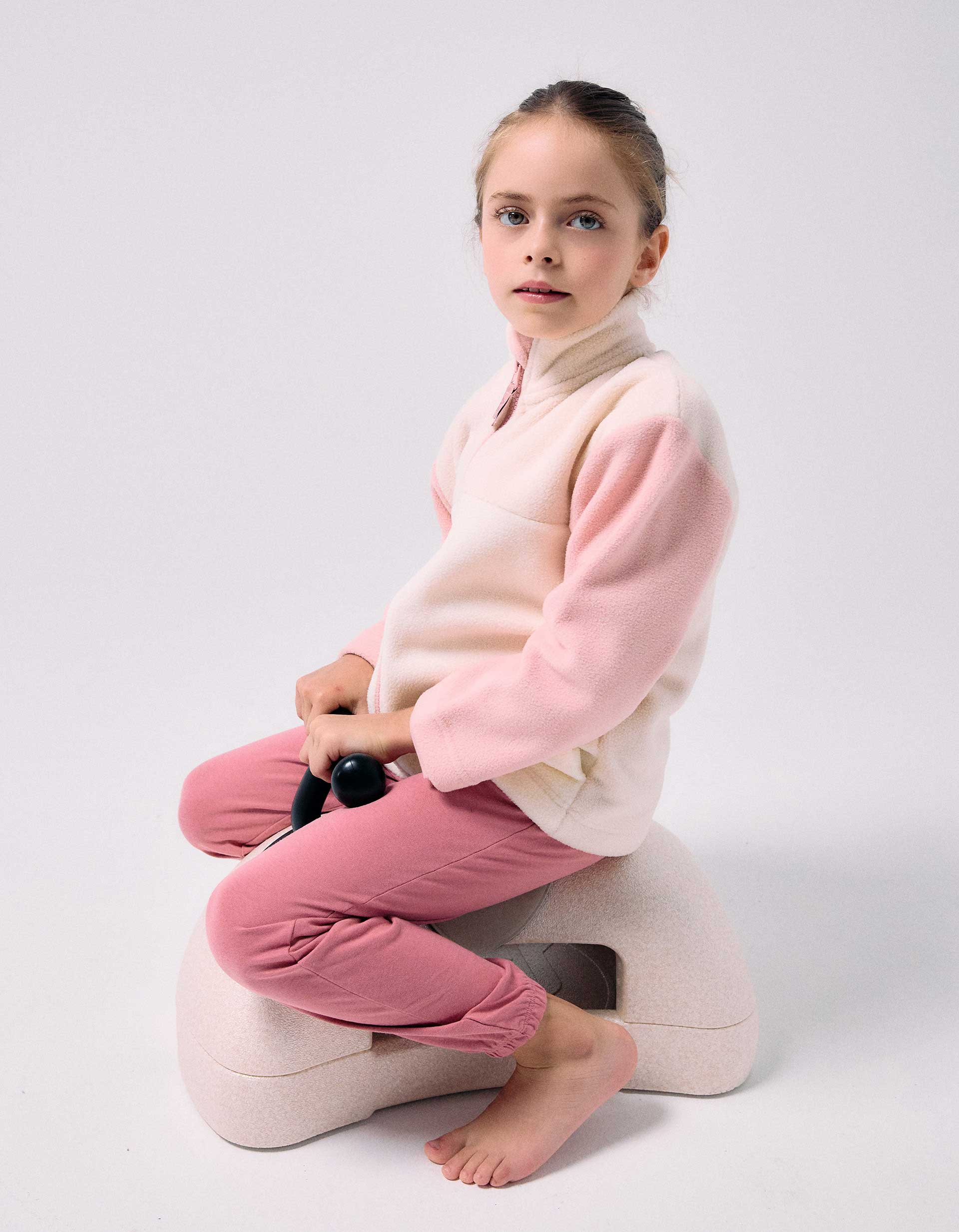 Set of polar fleece jacket + cotton pyjamas for girl