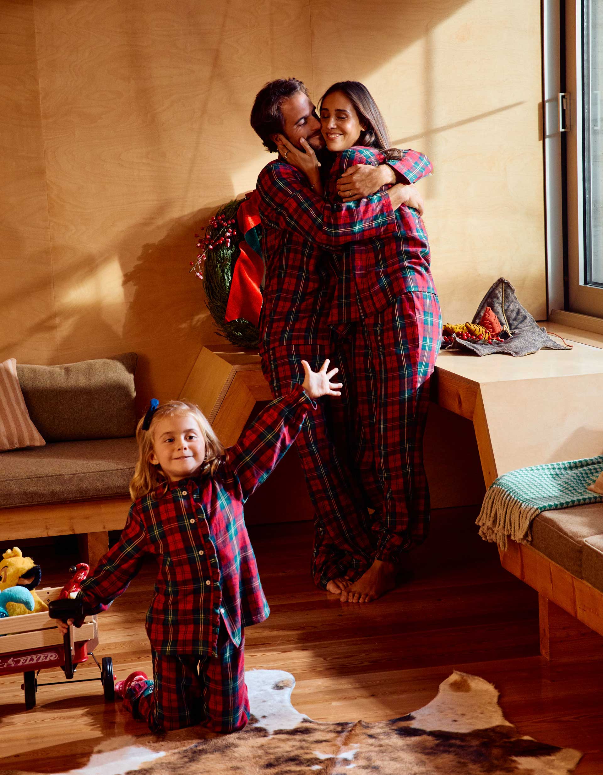 Pijamas You & Me para adultos e menina