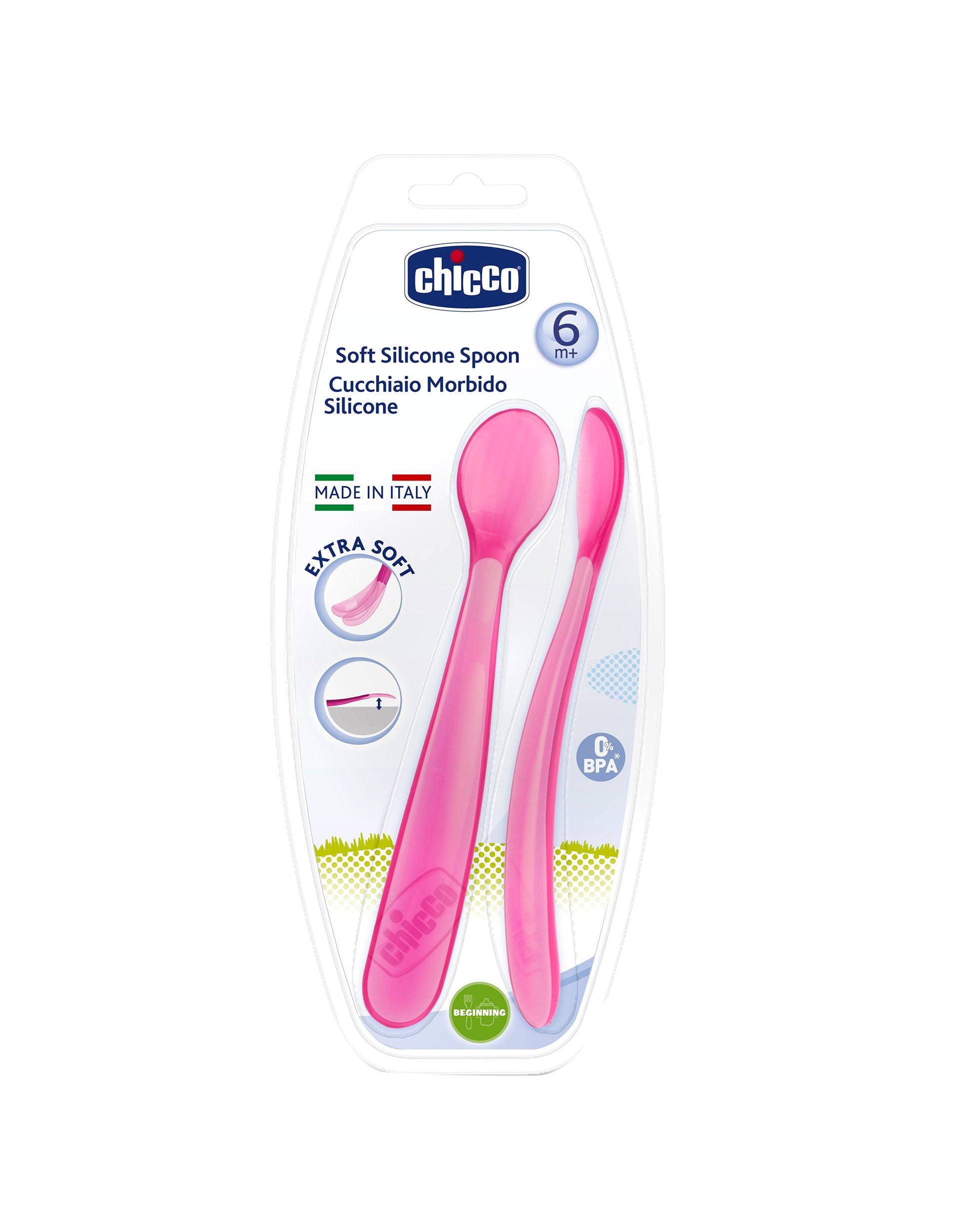 Silicone Spoon Chicco 2 Un.