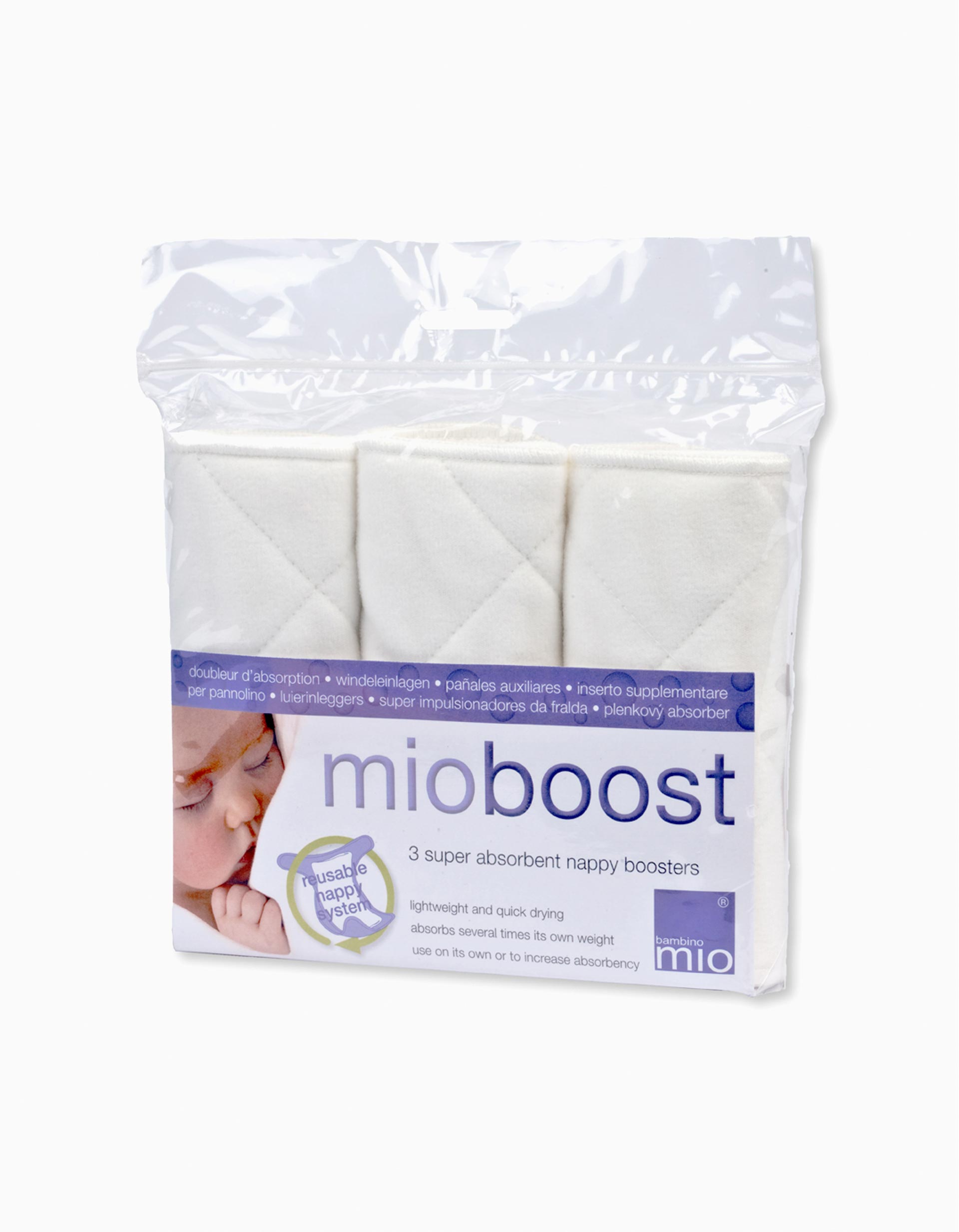 Renfort absorbant pour couches réutilisables Bambino Mio