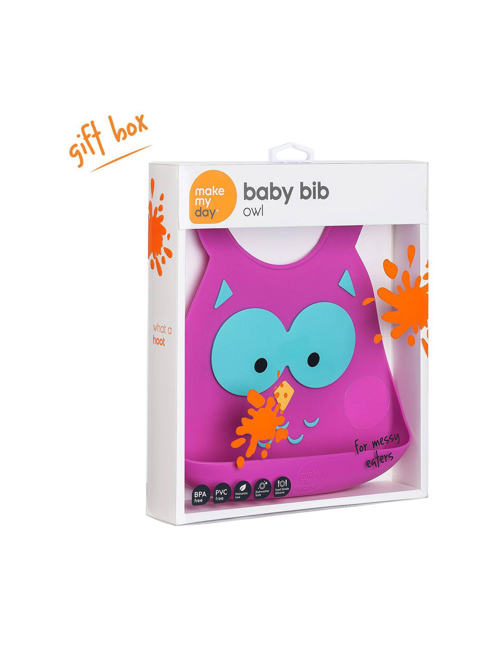 Babete Silicone Make My Day, Owl