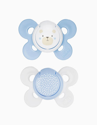 Sucettes Physio Confort Silicone 0-6M+ Chicco 2Un.