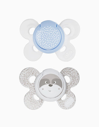 Sucettes Physio Confort Silicone 0-6M+ Chicco 2Un.