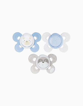 Sucettes Physio Confort Silicone 0-6M+ Chicco 2Un.