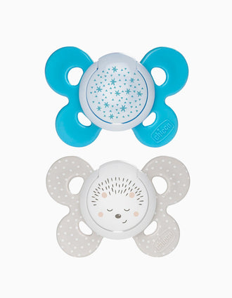 Sucette Confort Silicone Lumineuse 16-36M+ Chicco 2Un.