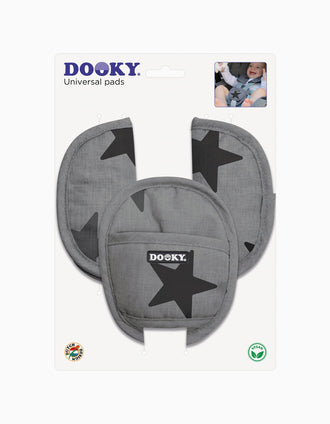 Protetores De Cintos Universais Dooky Grey Stars