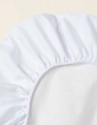 Waterproof Matress Protector for 80x50cm Cots Interbaby, White