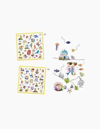 Autocollants 160 Pcs Djeco