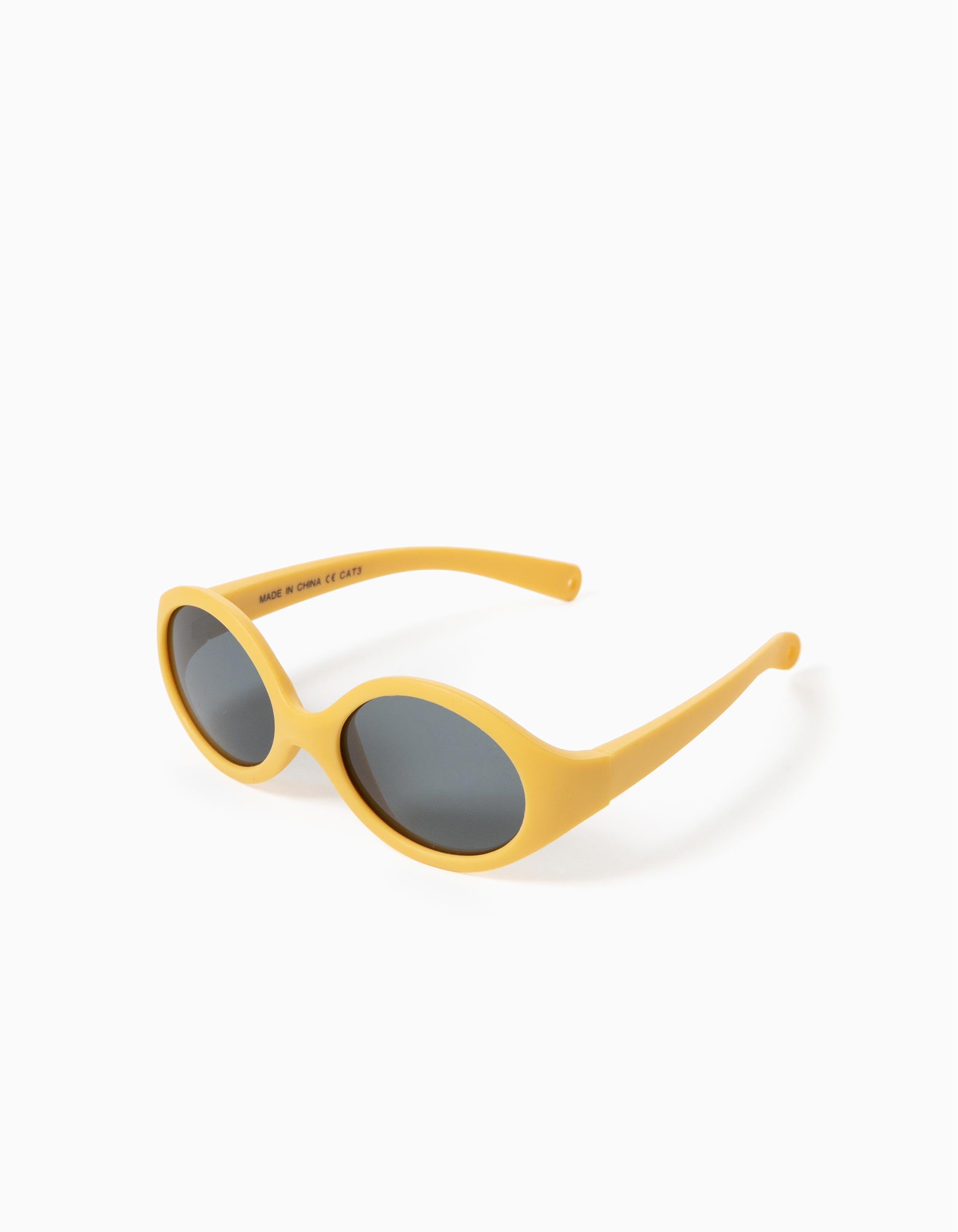 Lunettes de Soleil Flexibles Anti-UV bébé, jaune