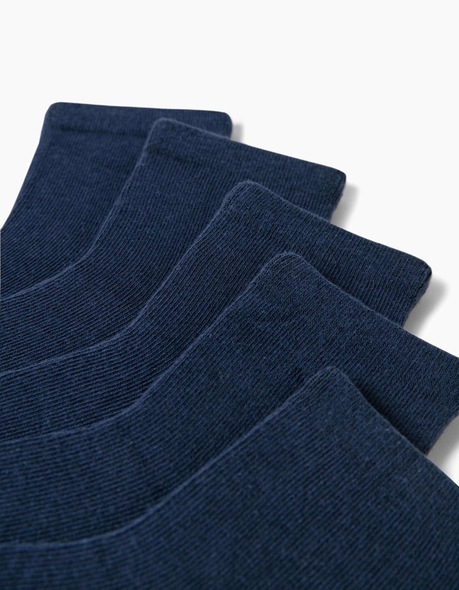 5-Pack Socks for Kids, Dark Blue