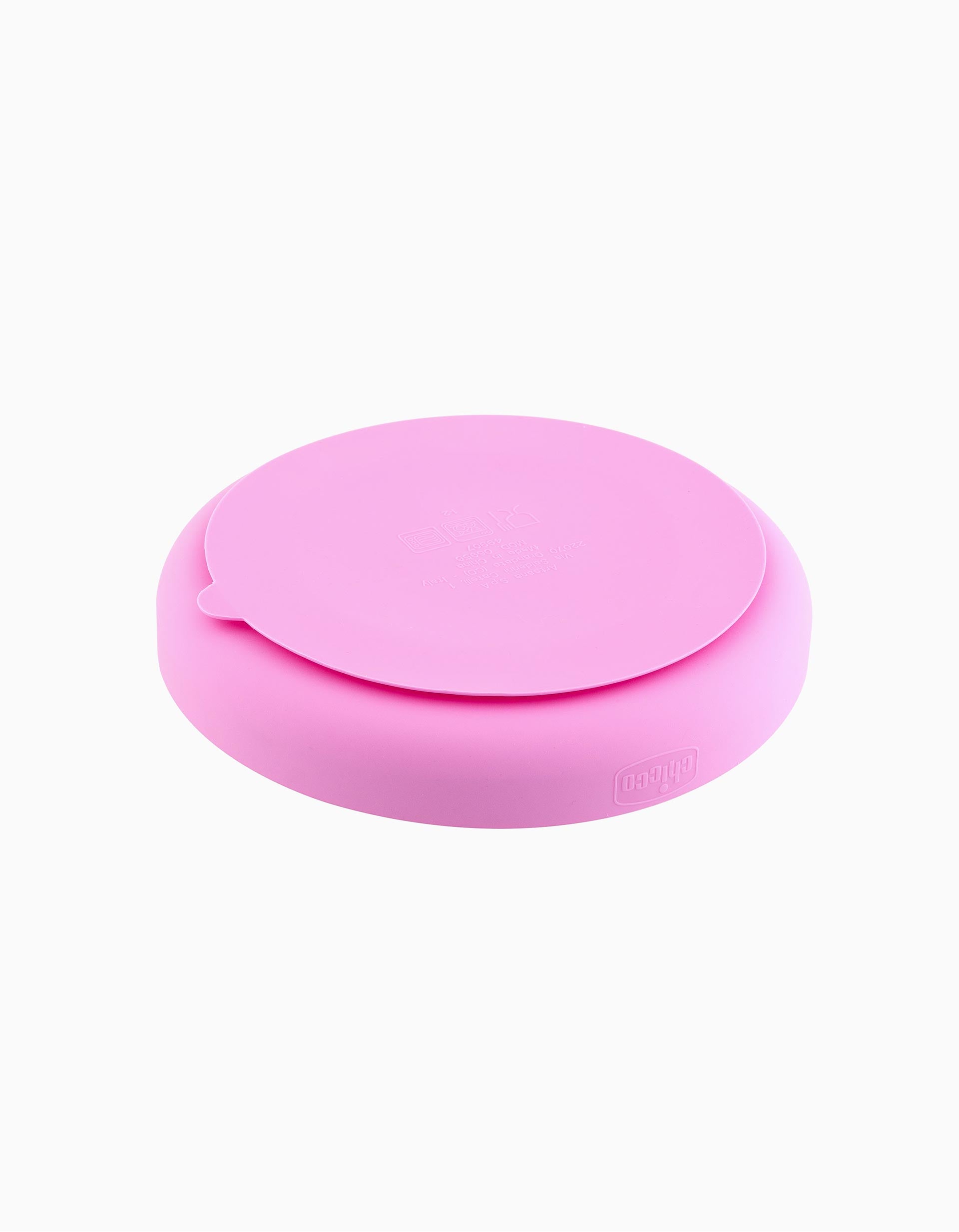 Assiette à compartiments en silicone Eat Easy Chicco rose