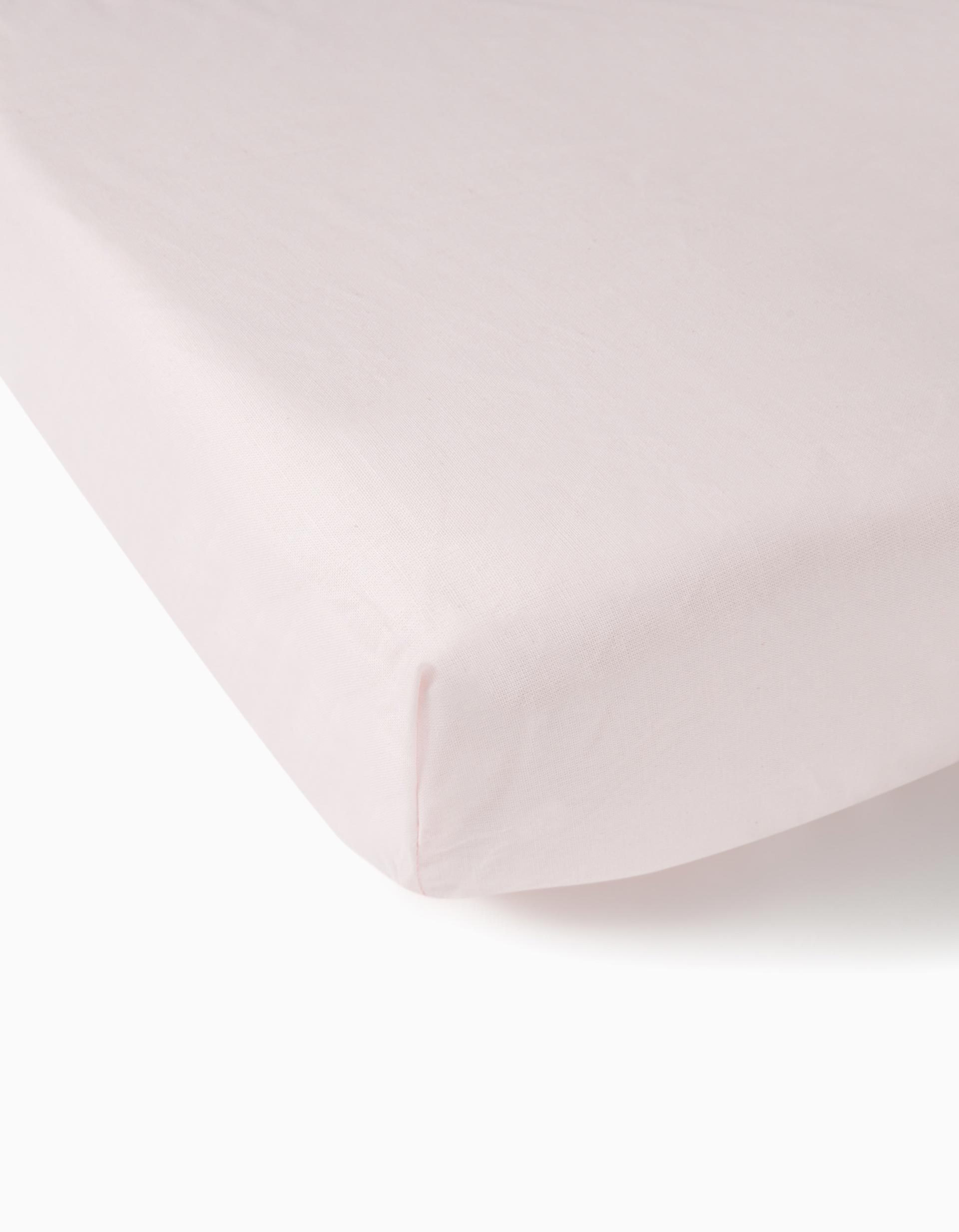 Lençol Ajustável Para Cama 120x60cm Pink Interbaby