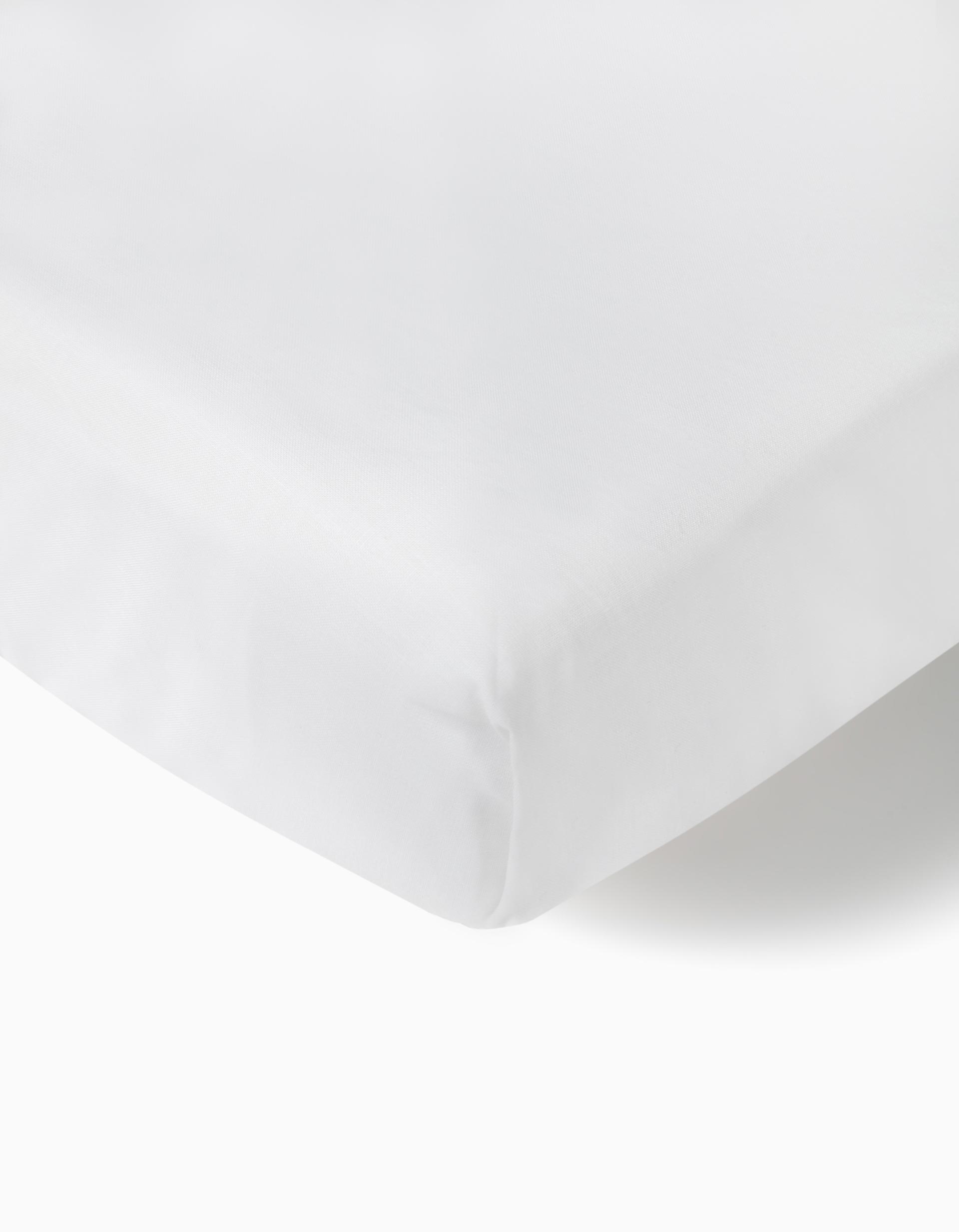 Lençol Ajustável Para Cama 120x60cm White Interbaby