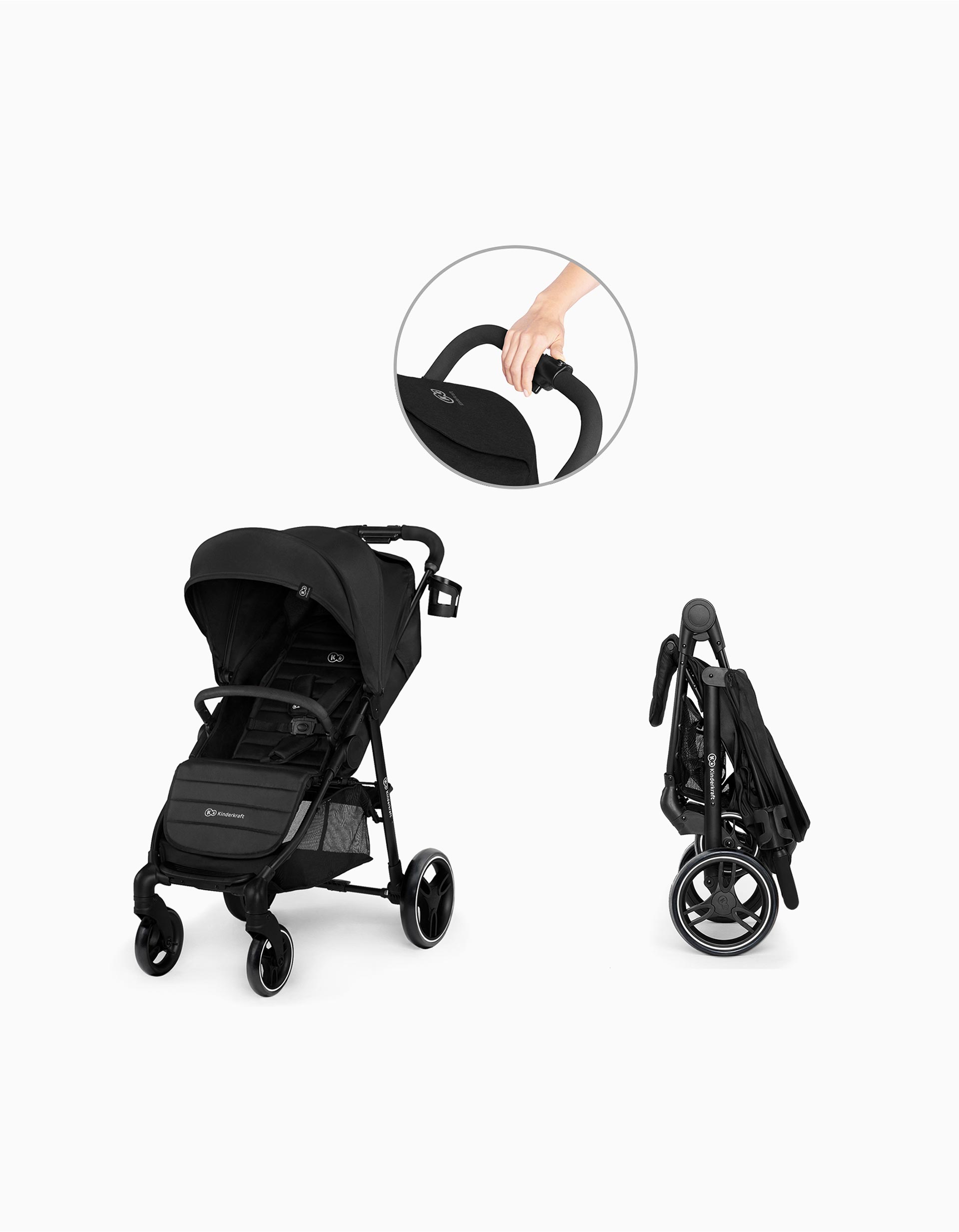 Kinderkraft Grande City Pushchair, Black