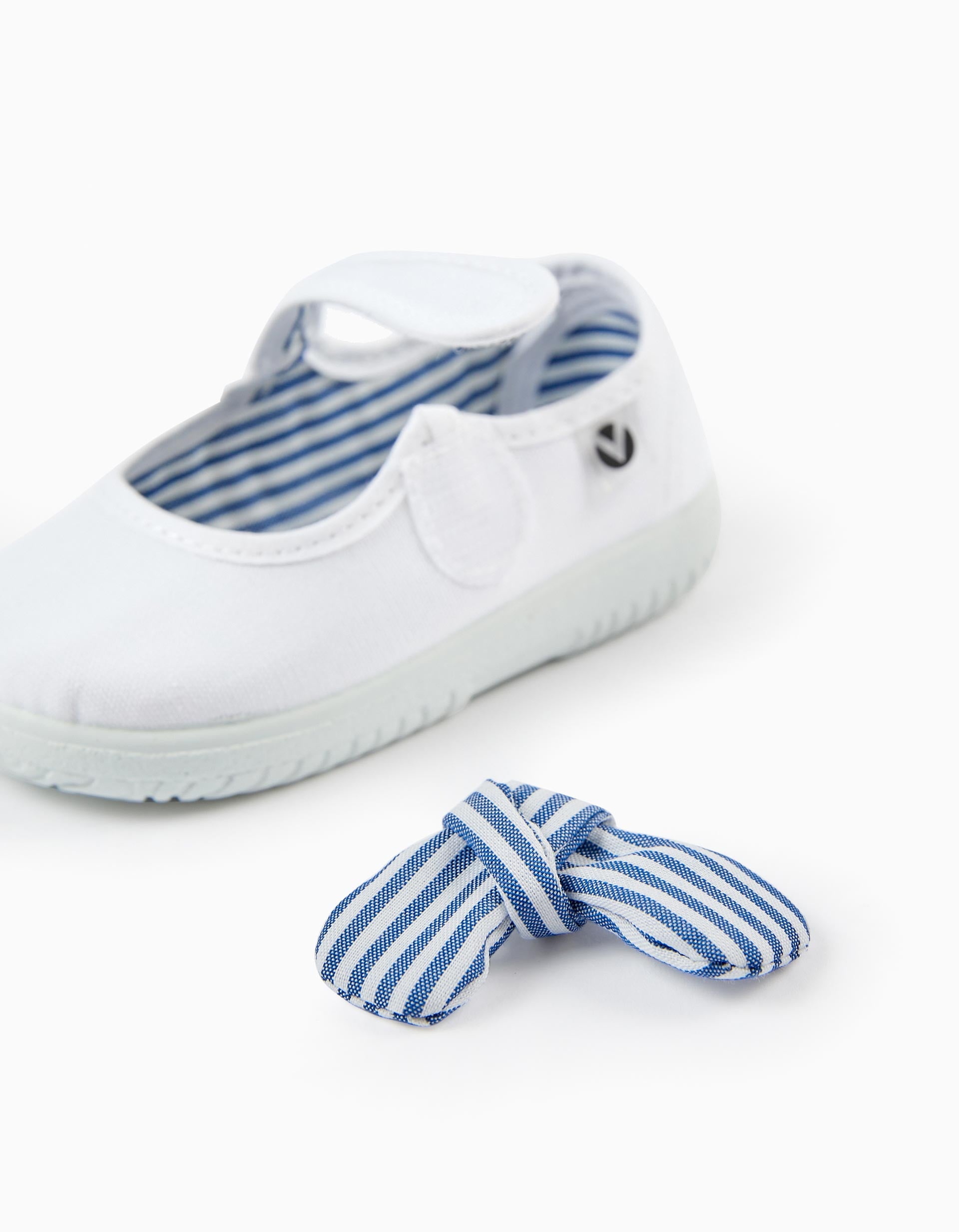 Ballet Pumps for Babies & Girls, 'Victoria', White