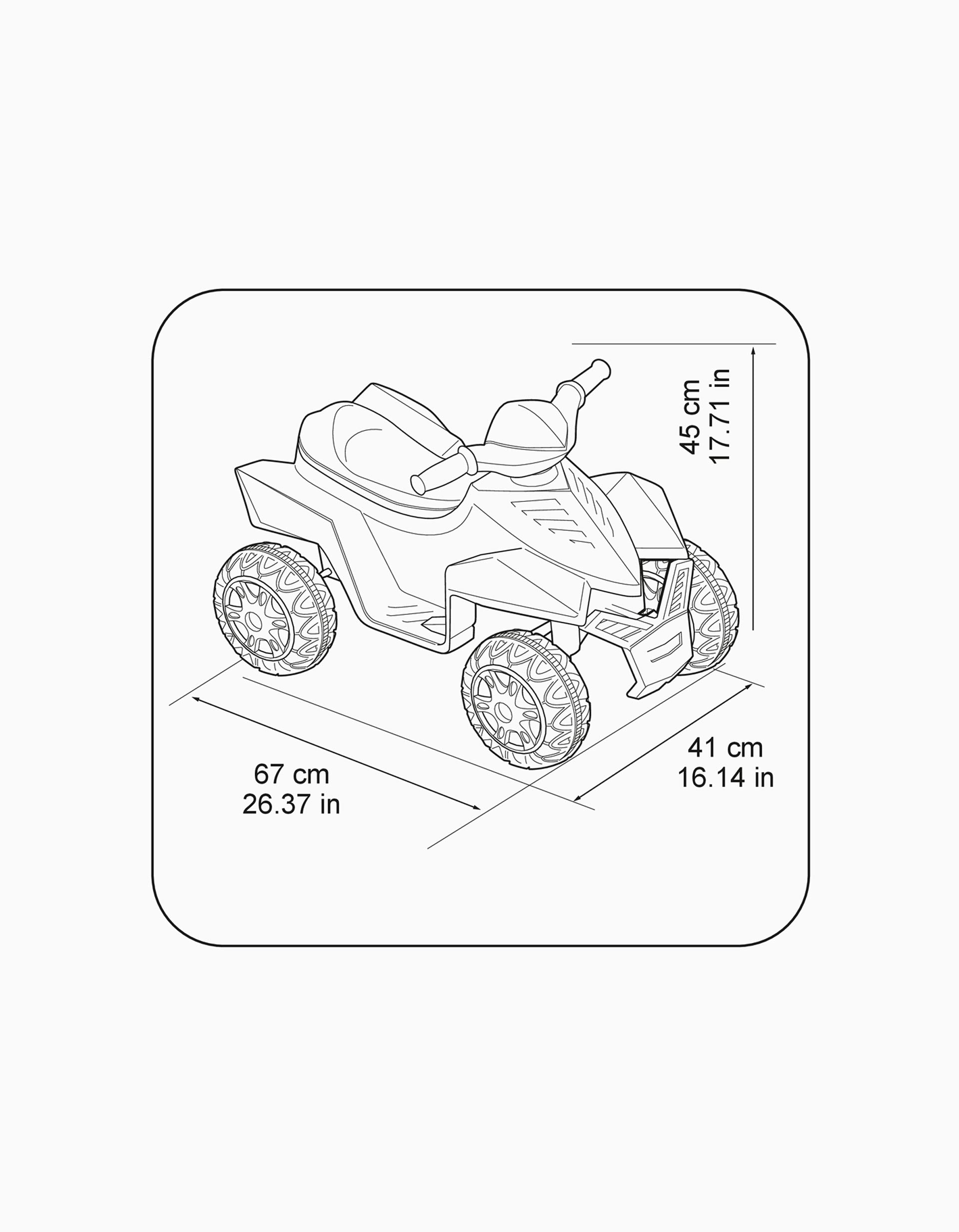 Moto 4 Électrique Quad Racy Feber 6V