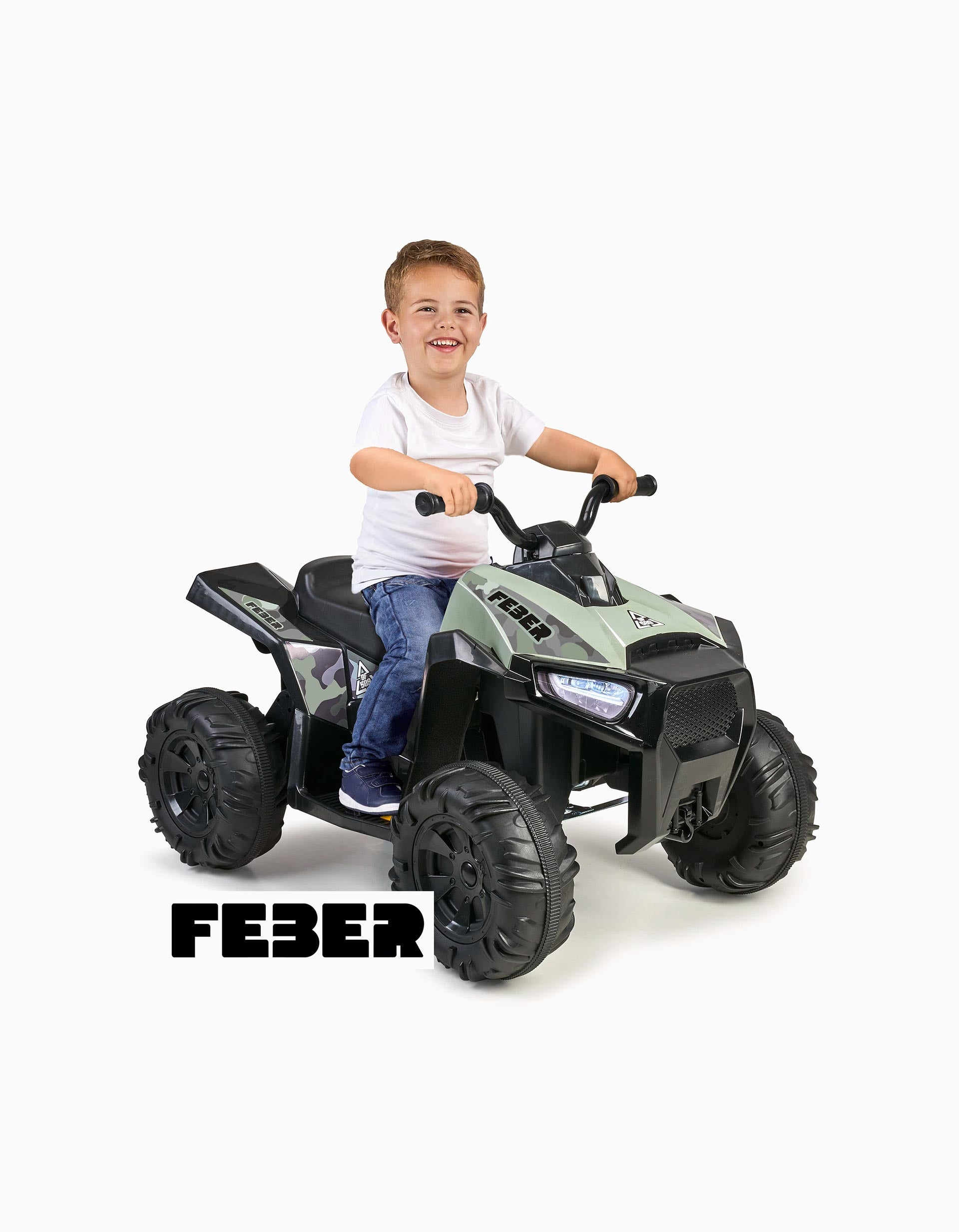 Moto 4 Électrique Quad Boxer Ce Feber 12V