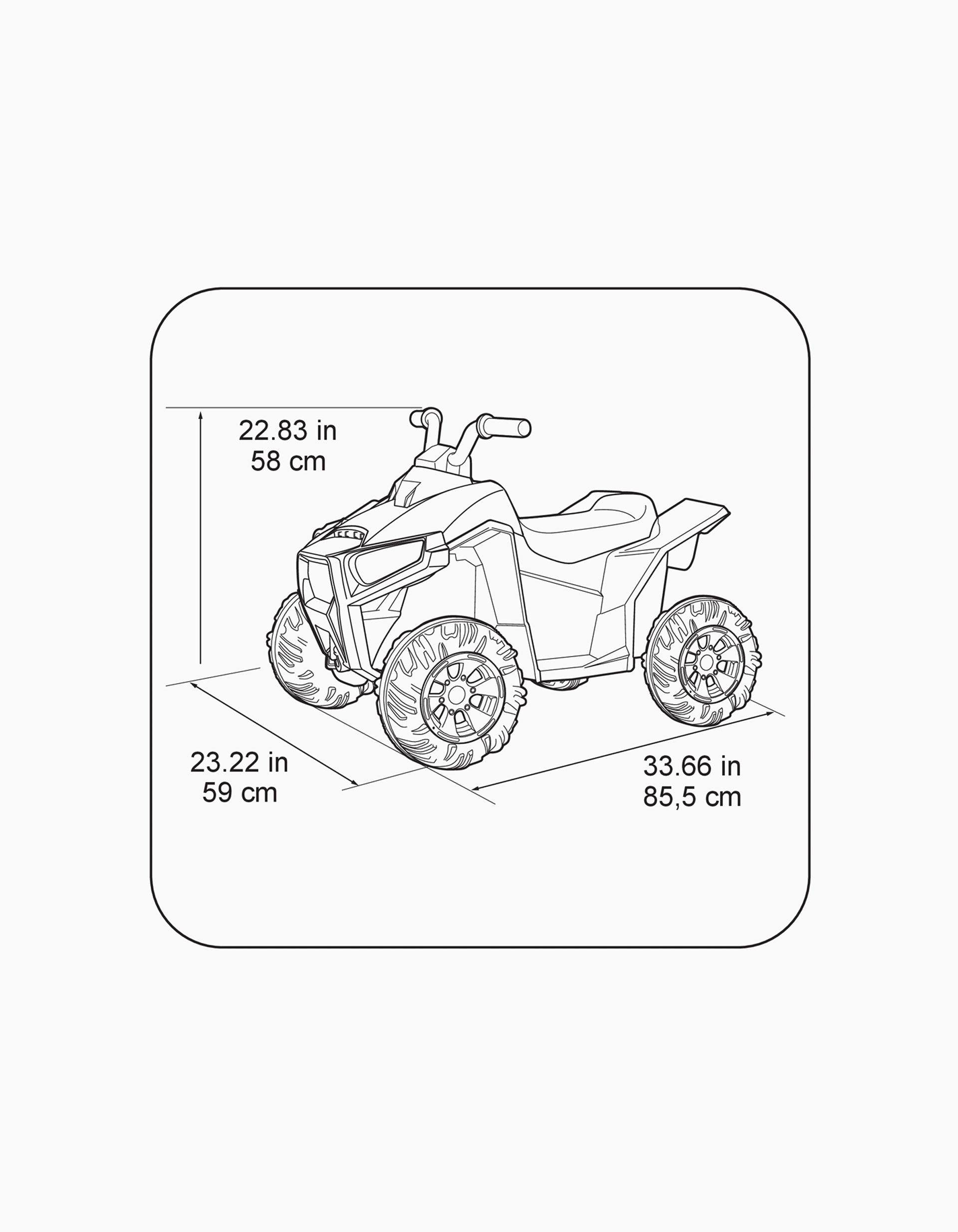 Moto 4 Eléctrica Quad Boxer Ce Feber 12V