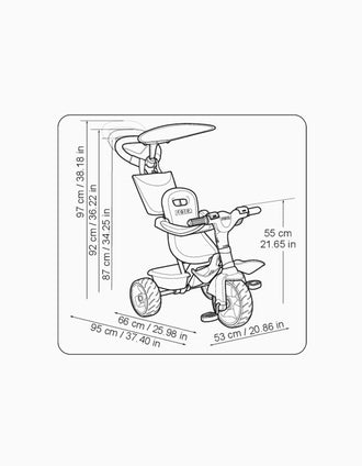 Tricycle Baby Plus Music Feber Blue