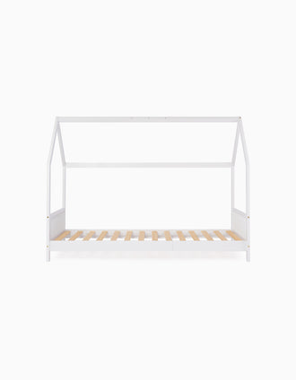Lit Cabane Junior 190X90 Cm Zy Baby Blanc