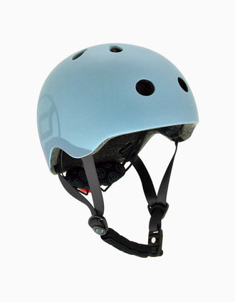 Scooter and Helmet Push&Go Set Scoot & Ride 12M+, Blue