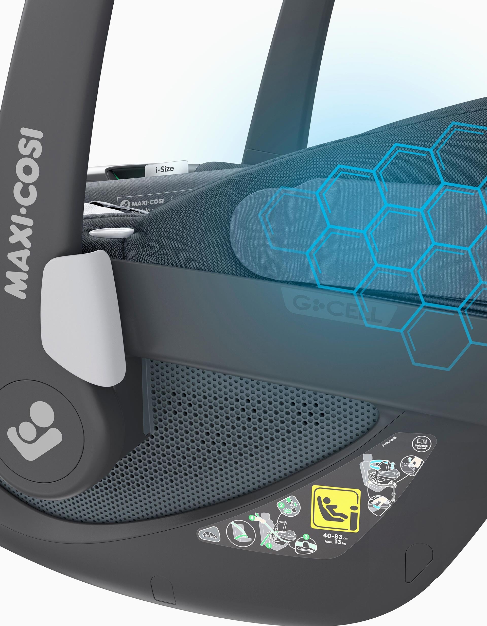 I-Size Maxi-Cosi Pebble 360 Car Seat, Essential Graphite