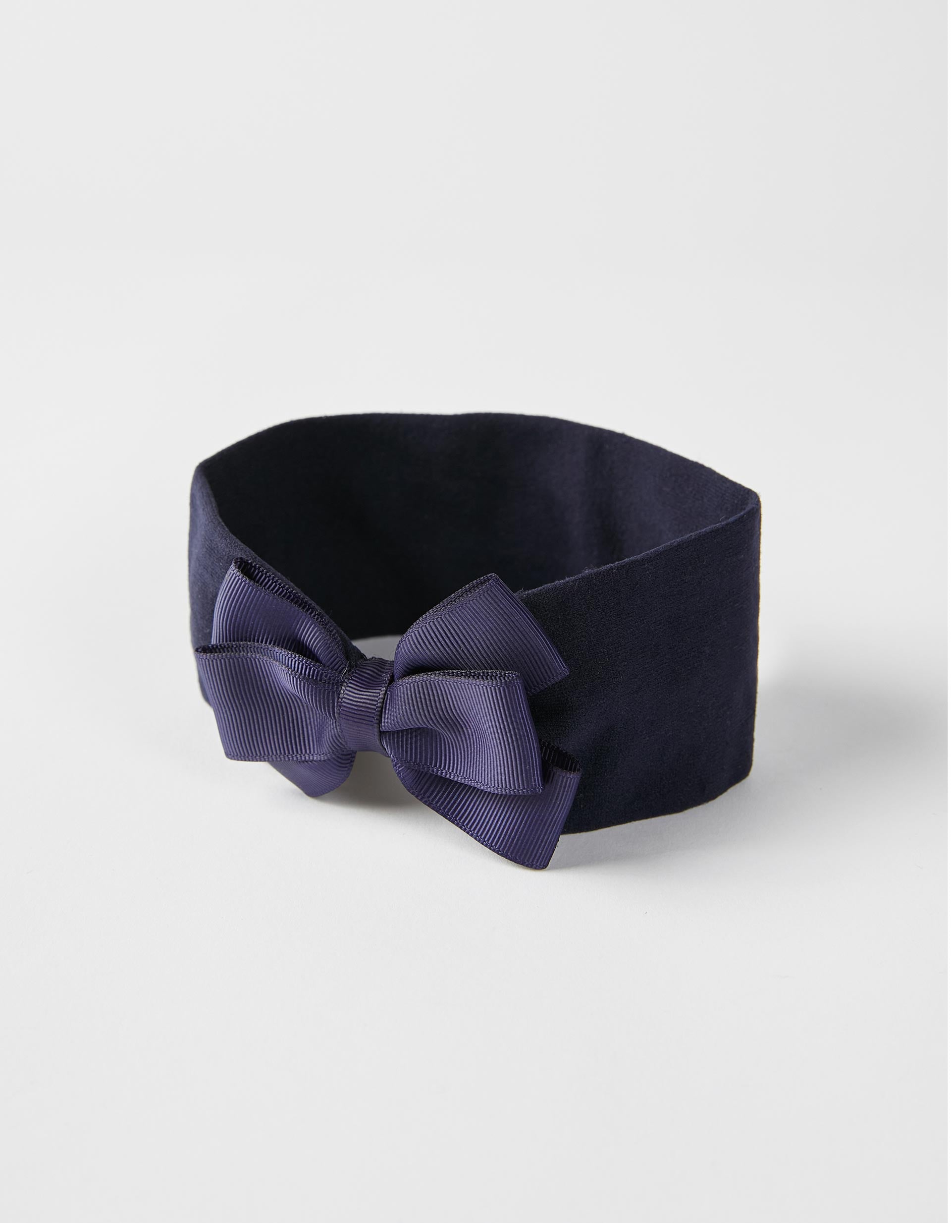 Wide Headband for Babies and Girls, Dark Blue