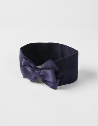 Bandeau à Cheveux Large Bébé et Fille, Bleu Foncé