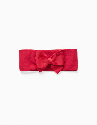 Bandeau à Cheveux Large Bébé et Fille, Rouge