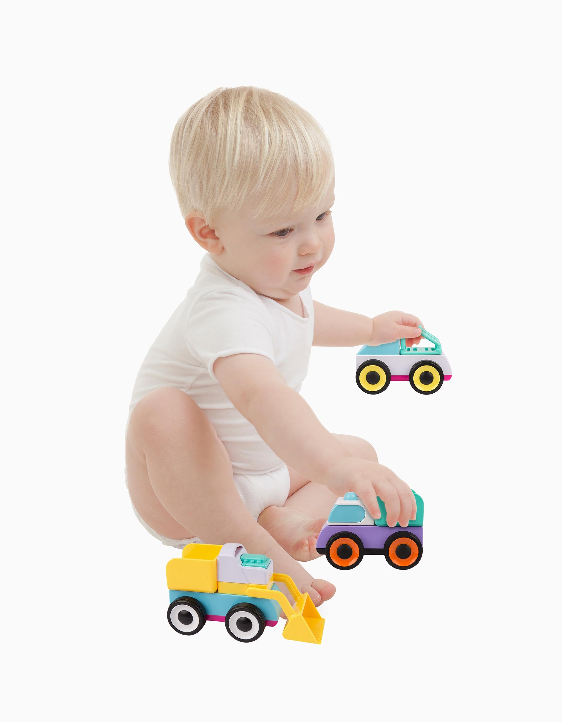 3 Coches de Juguete Mix And Match Playgro