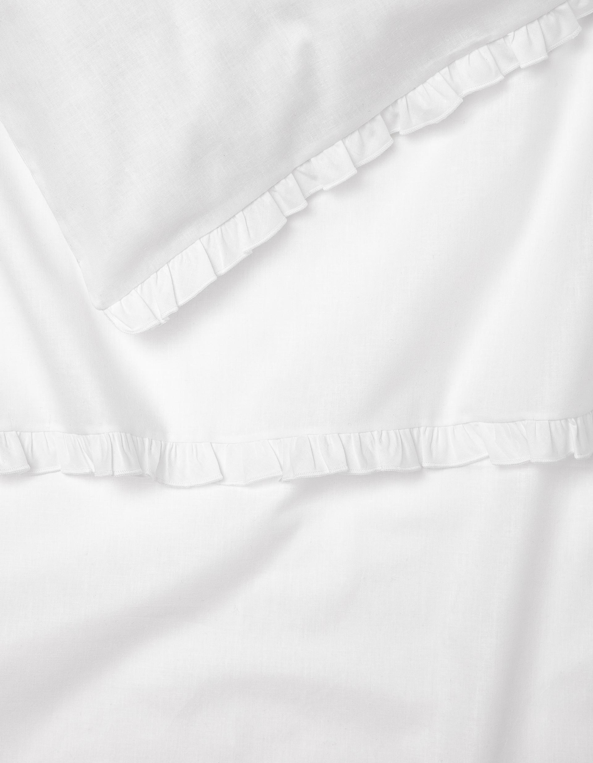 SET 2 PCS BED SHEETS  WHITE