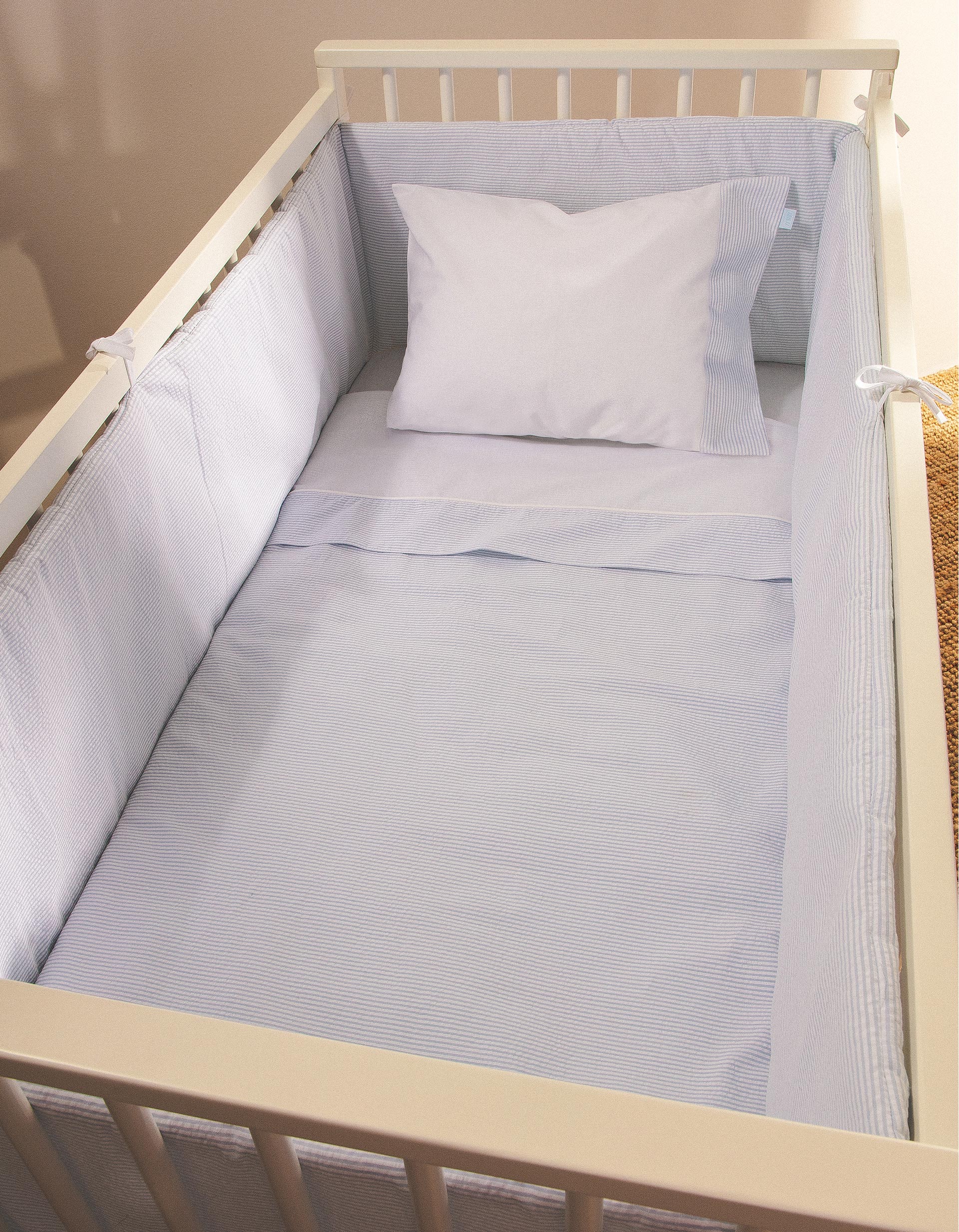 Resguardo De Cama Essential Blue Zy Baby 360