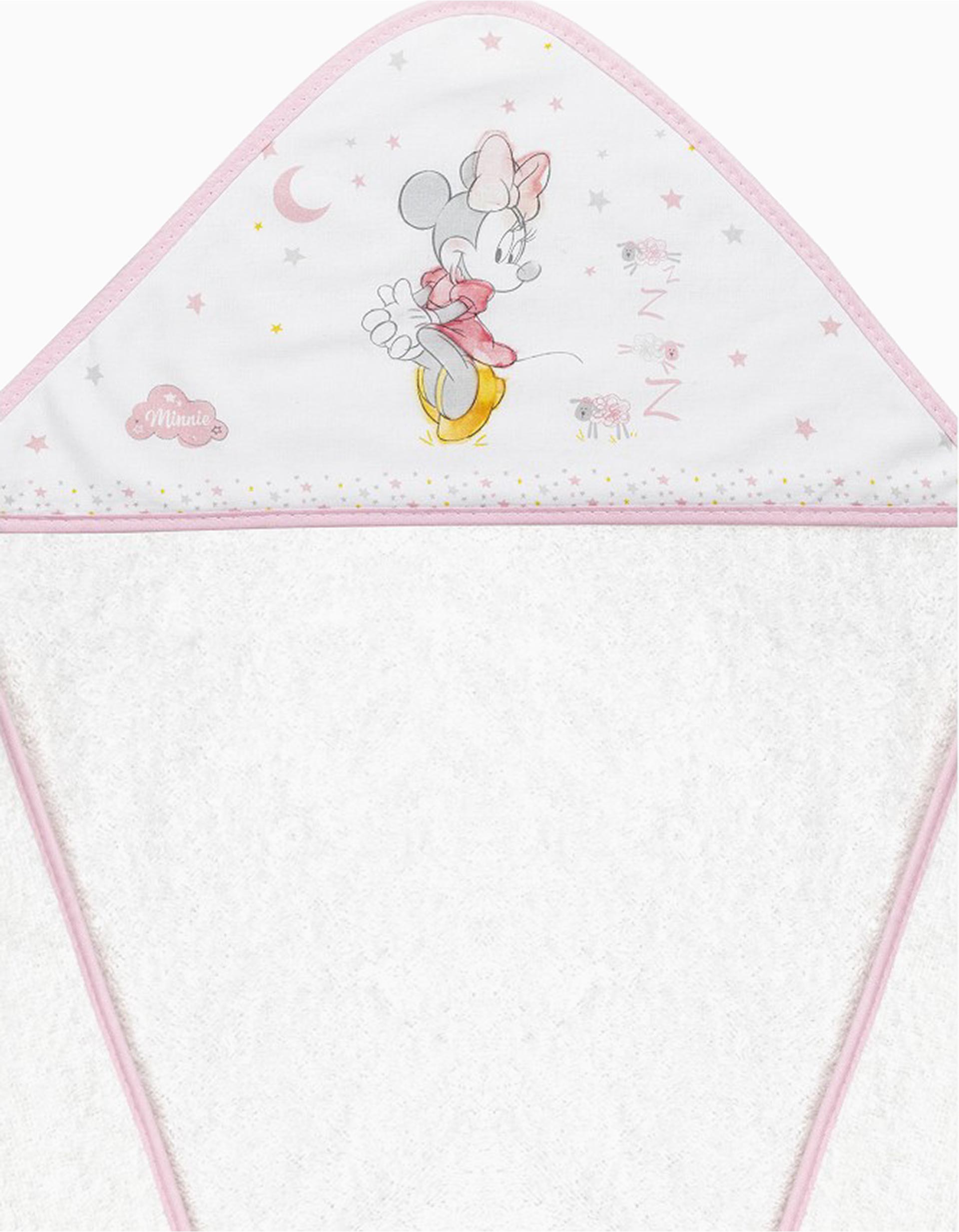 Serviette de Bain Minnie Disney White/Blue 100X100 Cm