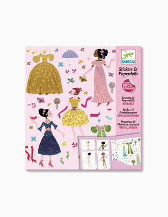 Autocollants Réutilisables Dresses Season Djeco 5A+