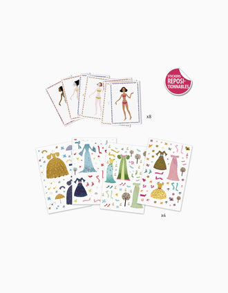 Autocollants Réutilisables Dresses Season Djeco 5A+