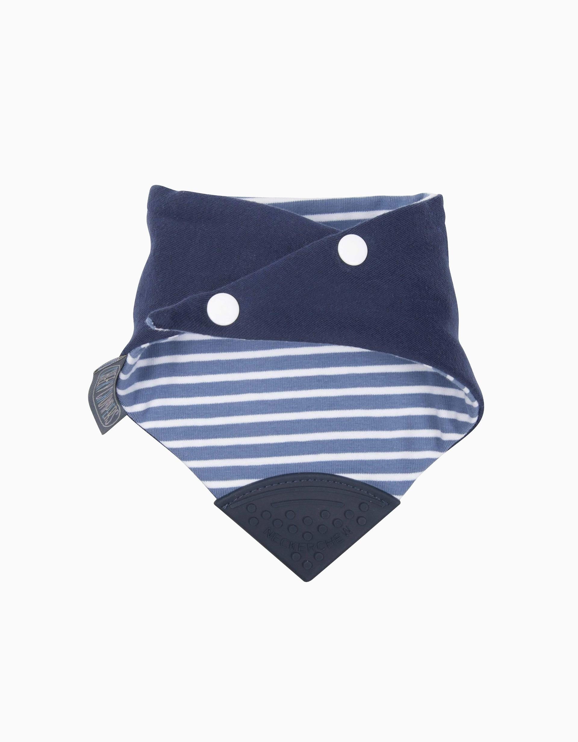 Bandana Com Mordedor Cheeky Chompers Preppy Stripes