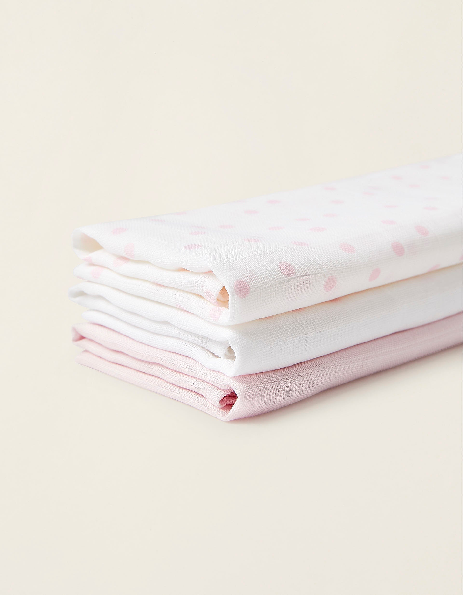 P3 DIAPERS 65X65 DOTS PINK