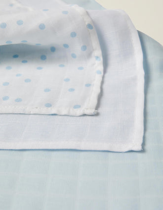 3 Pañales de Muselina 65 X 65 CM ZY BABY AZUL
