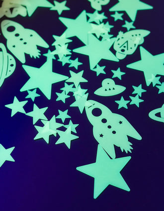 62 Glow In The Dark Stickers Djeco