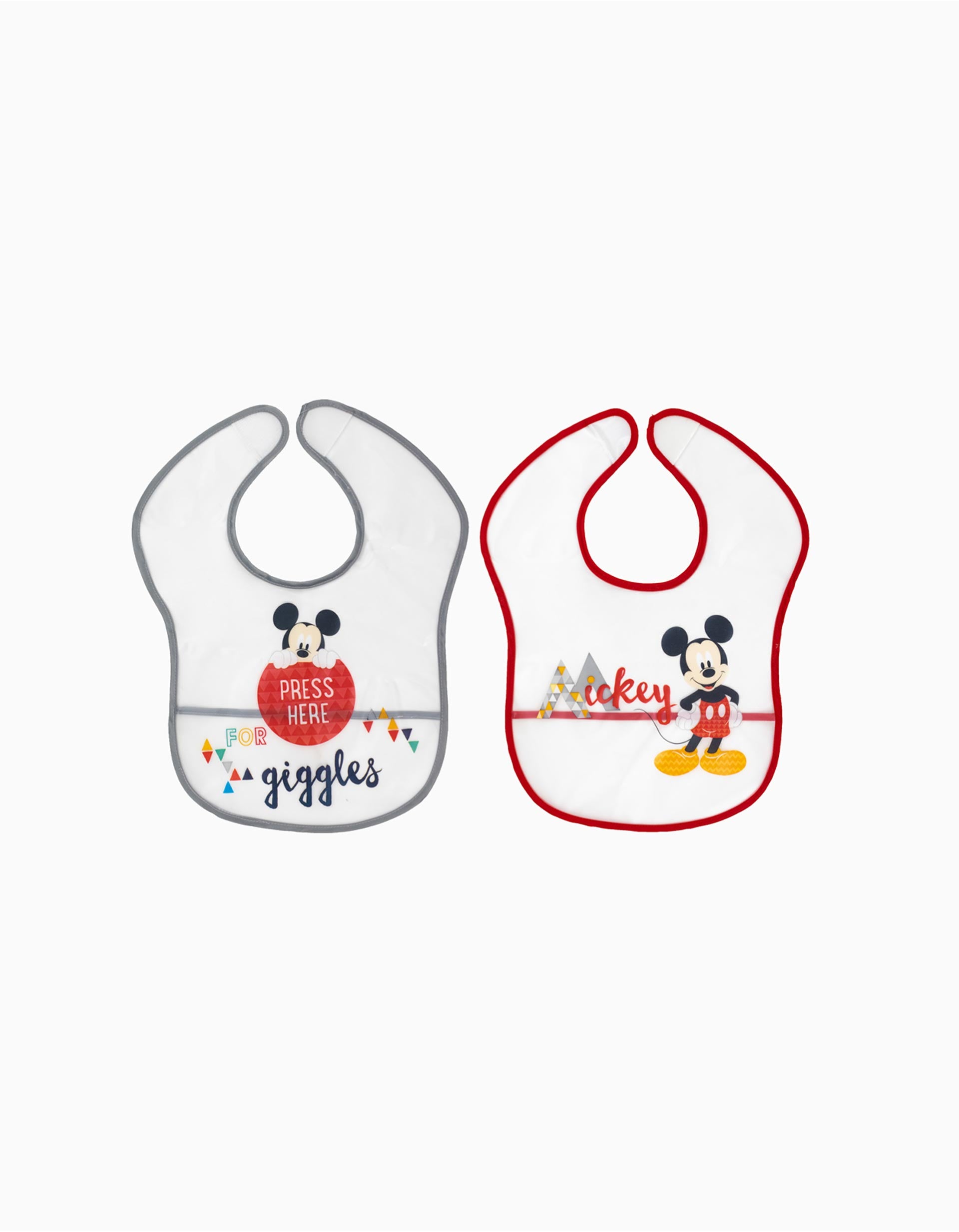 Pack 2 Babetes Impermeáveis Mickey Disney