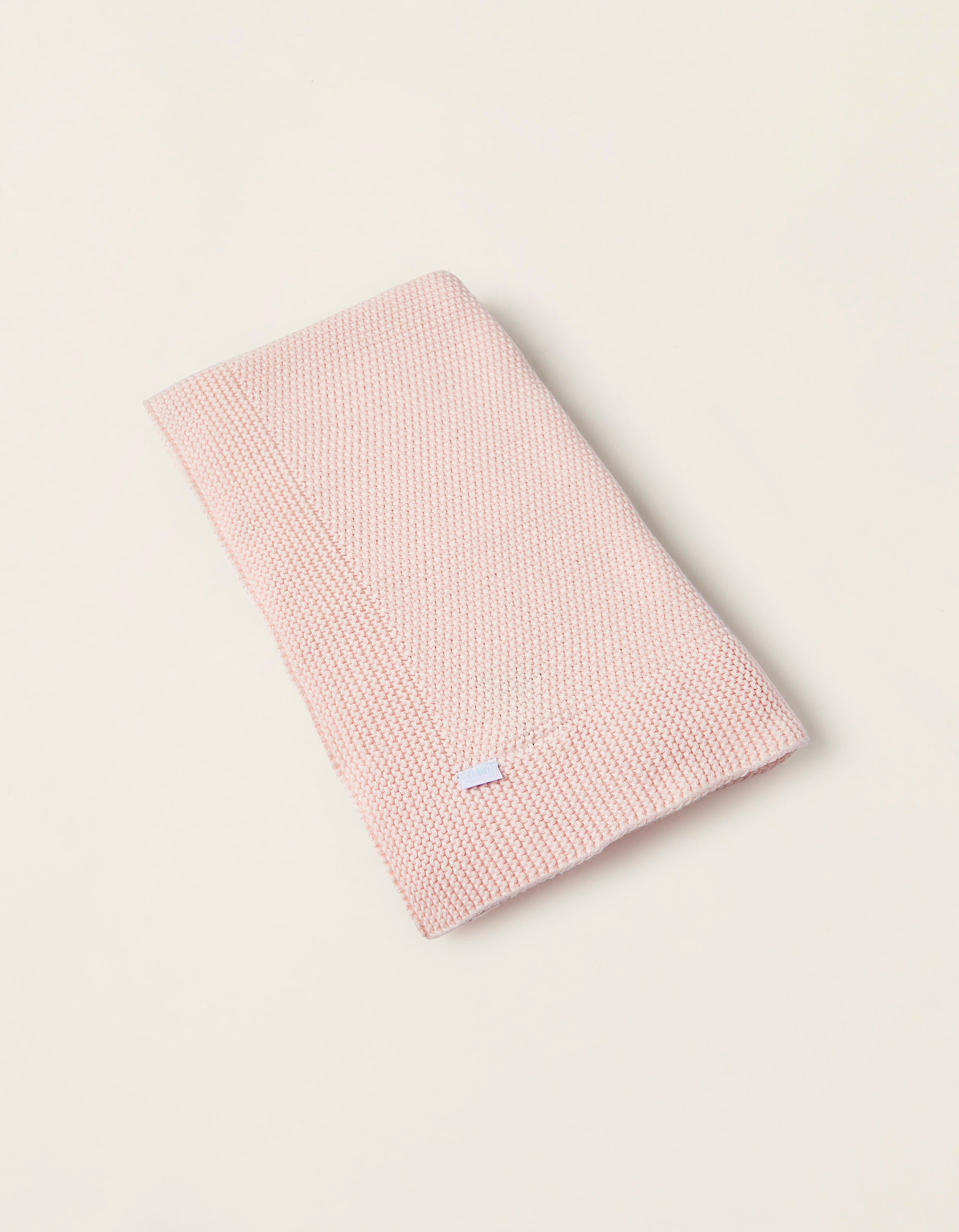 Knitted Blanket Plain 75X90Cm Zy Baby Pink